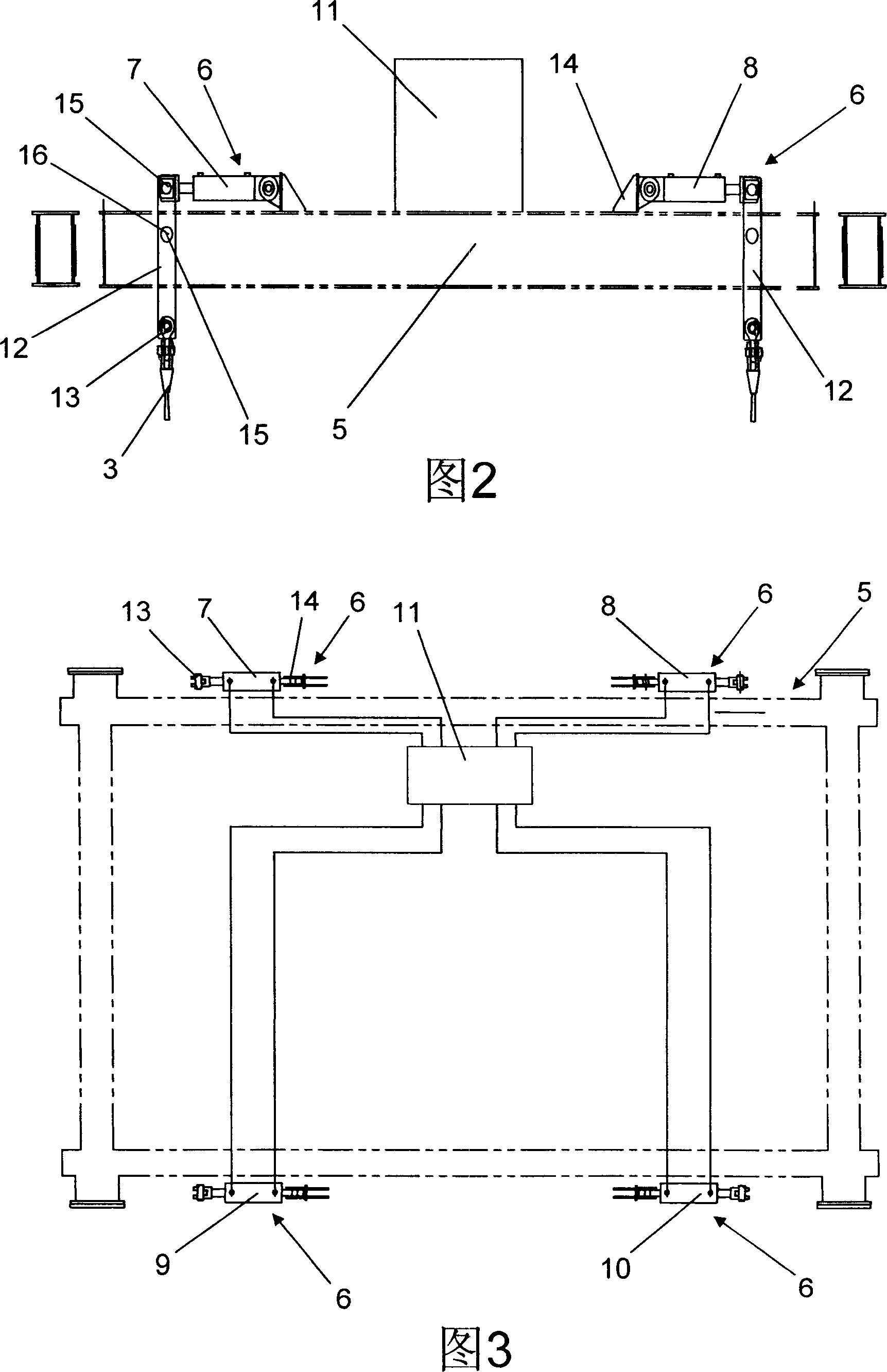 Translational device for crane slings