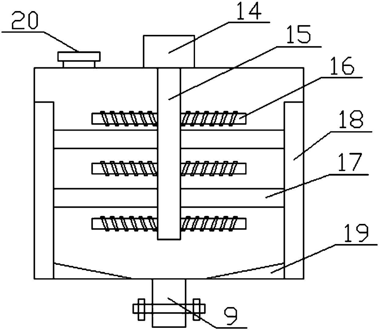 Spraying device for bottle cap production