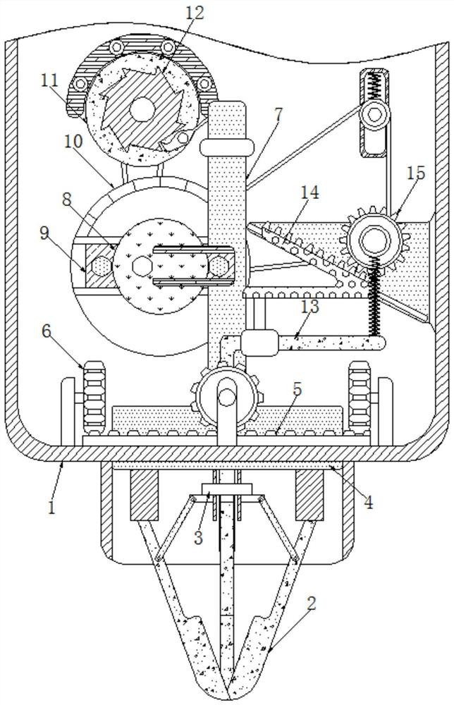 Planting depth and range adjustable digging device