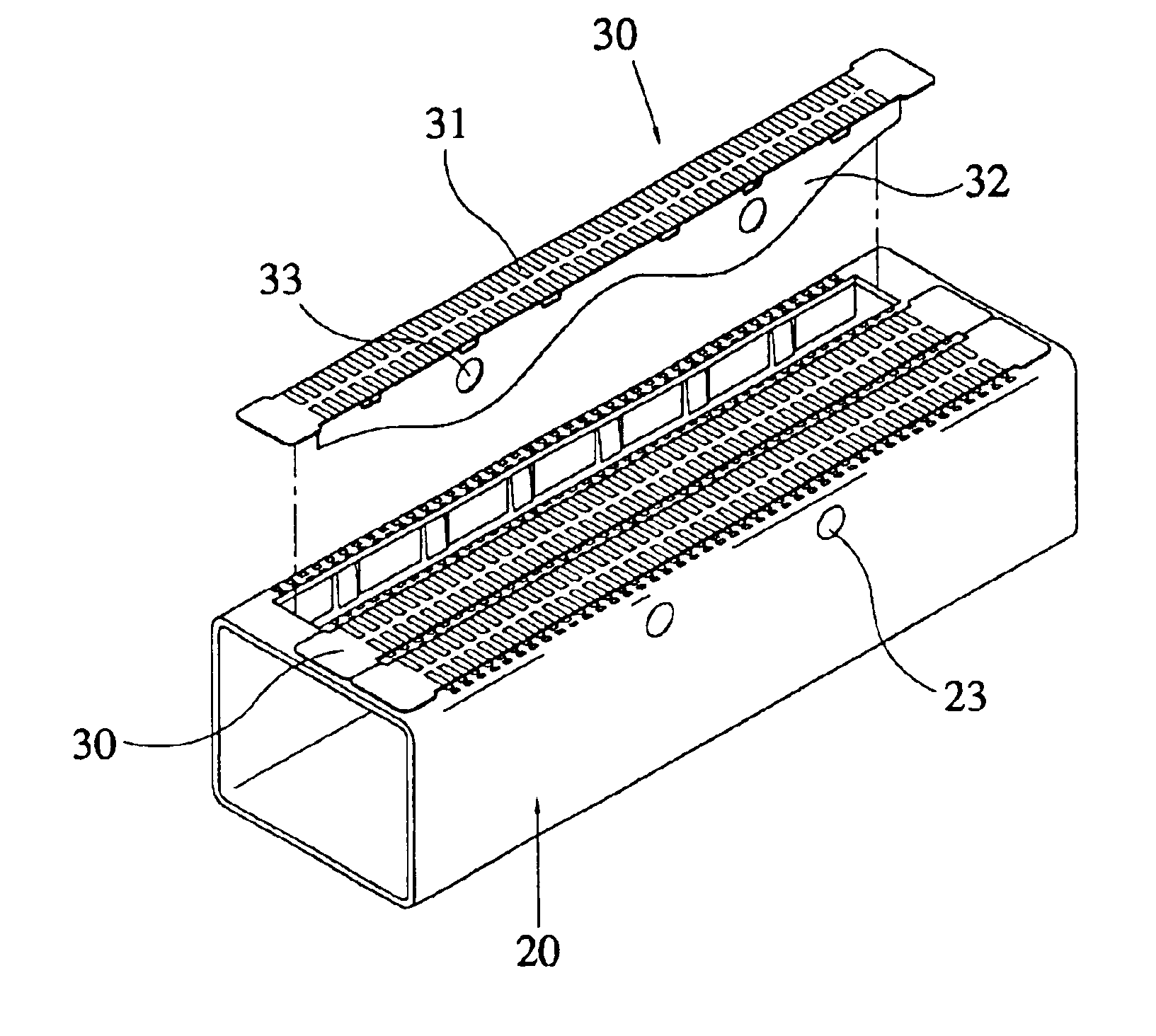 Premixed combustion gas burner having separated fire hole units