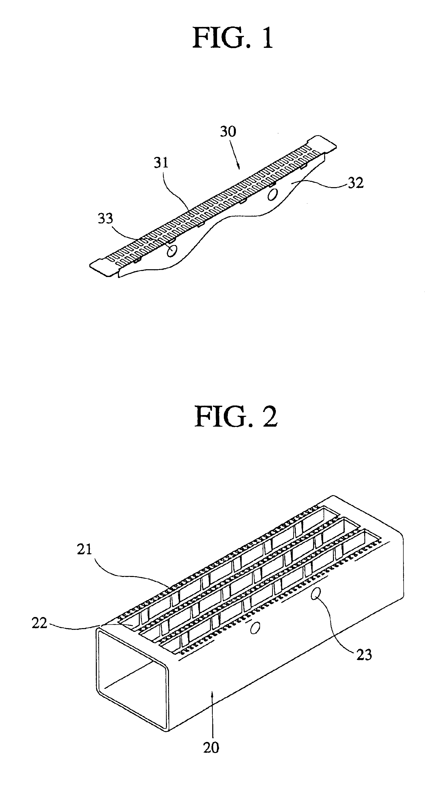 Premixed combustion gas burner having separated fire hole units