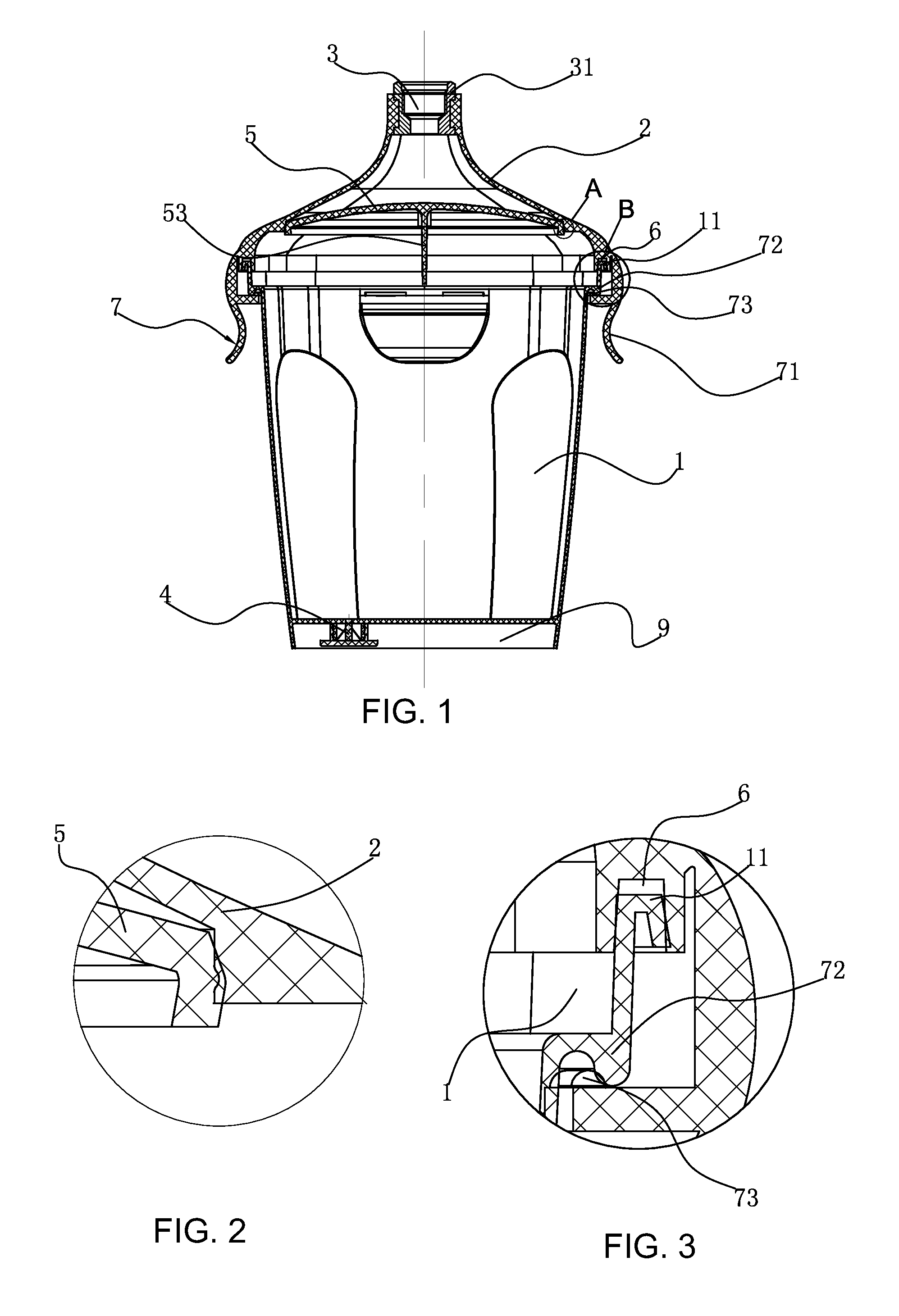 Fluid reservoir for paint spray gun