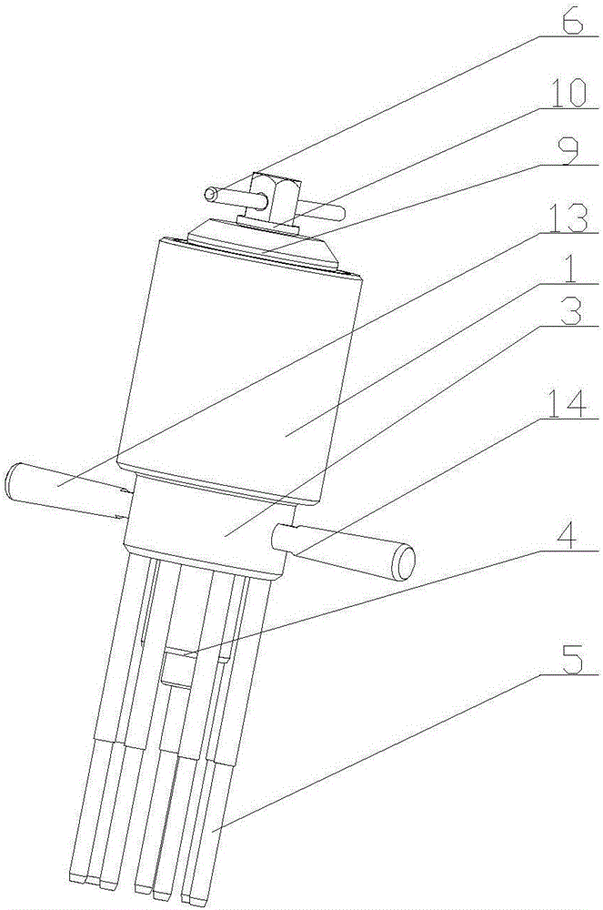 Brake disc dismounting device