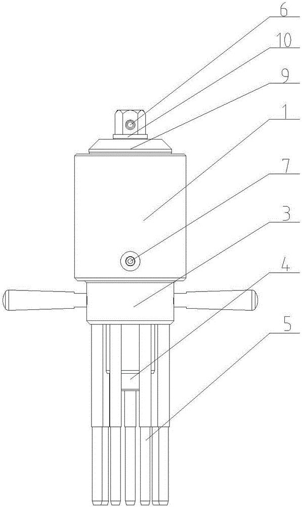 Brake disc dismounting device