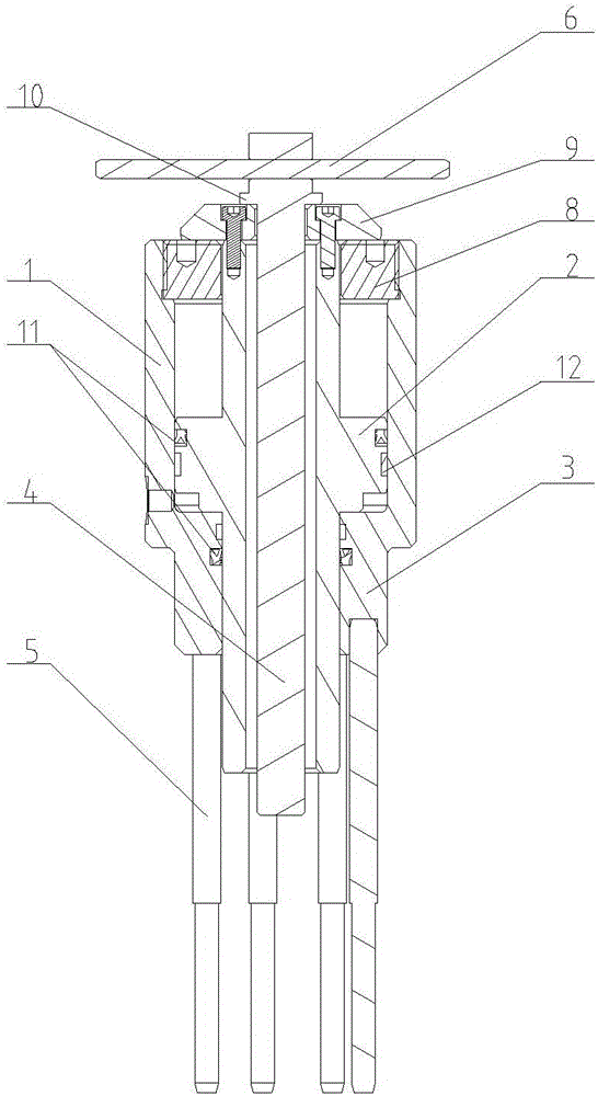 Brake disc dismounting device