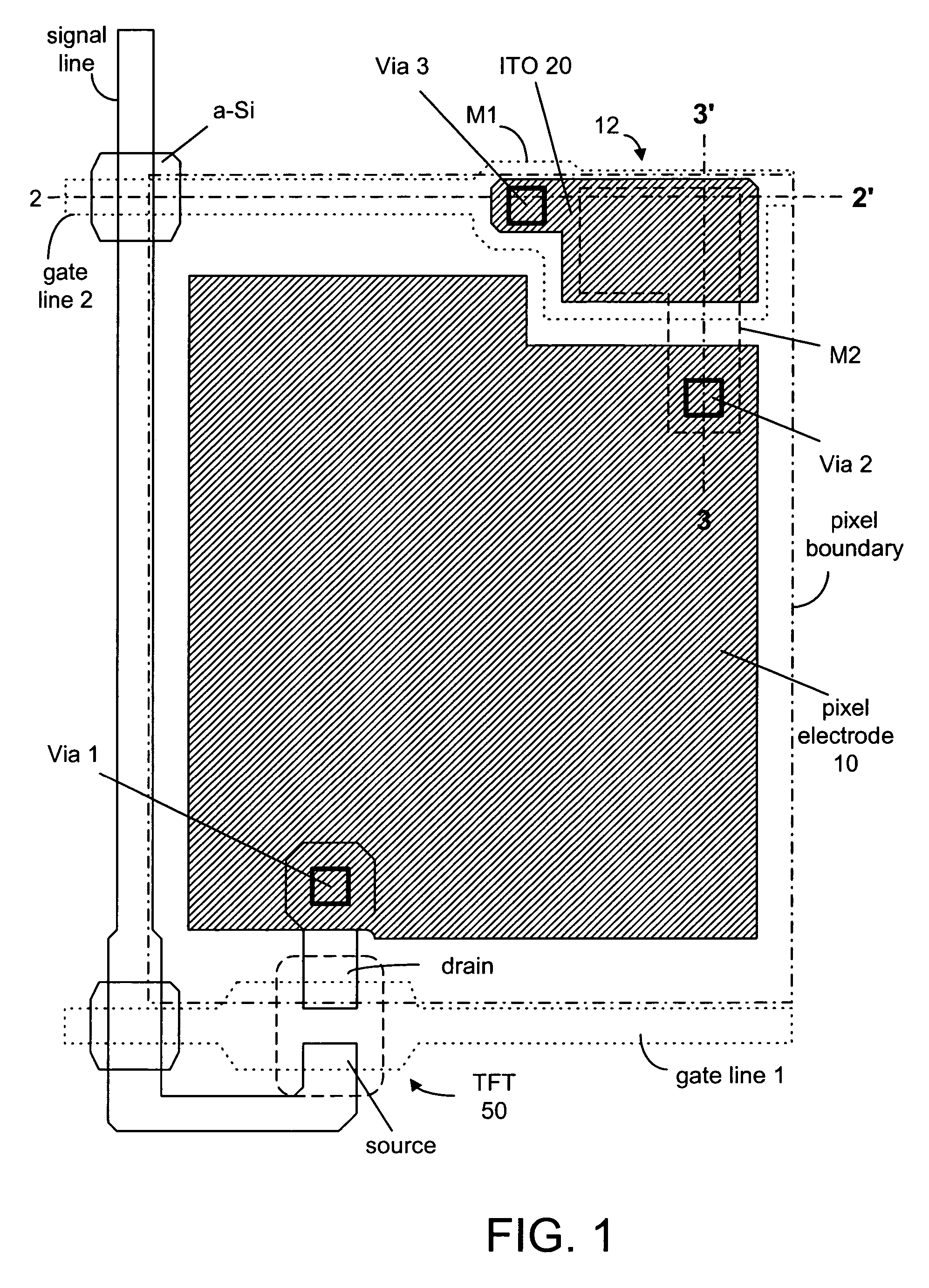 Stacked storage capacitor structure for a thin film transistor liquid crystal display