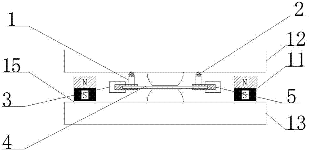 A permanent magnet contactor arc extinguishing device