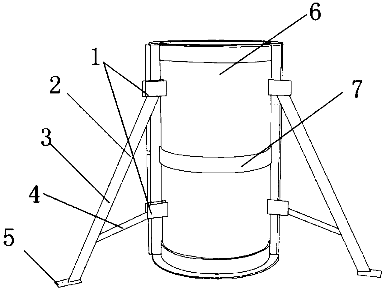 Pile foundation construction formwork tool