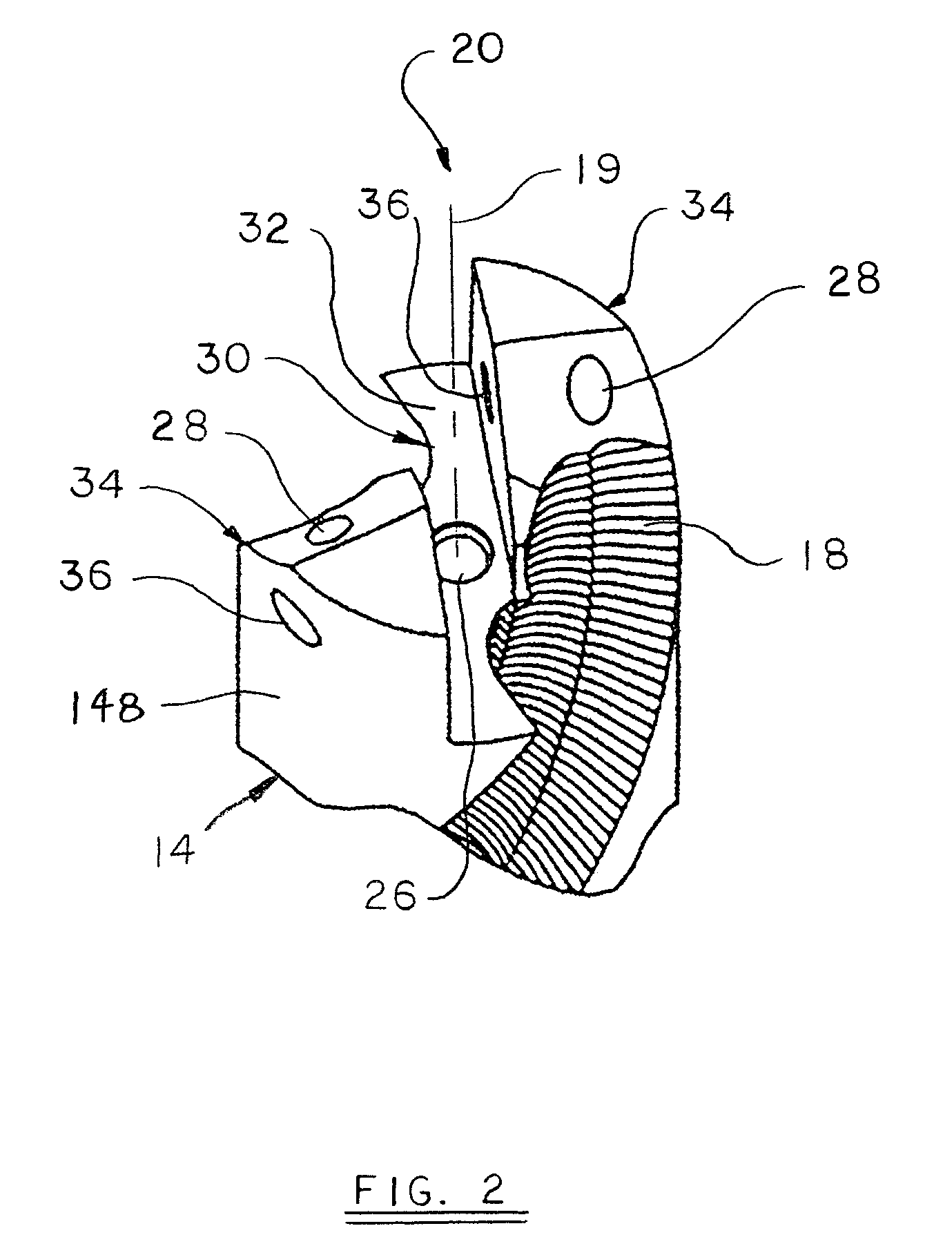 Cutting insert with helical geometry and holder therefor