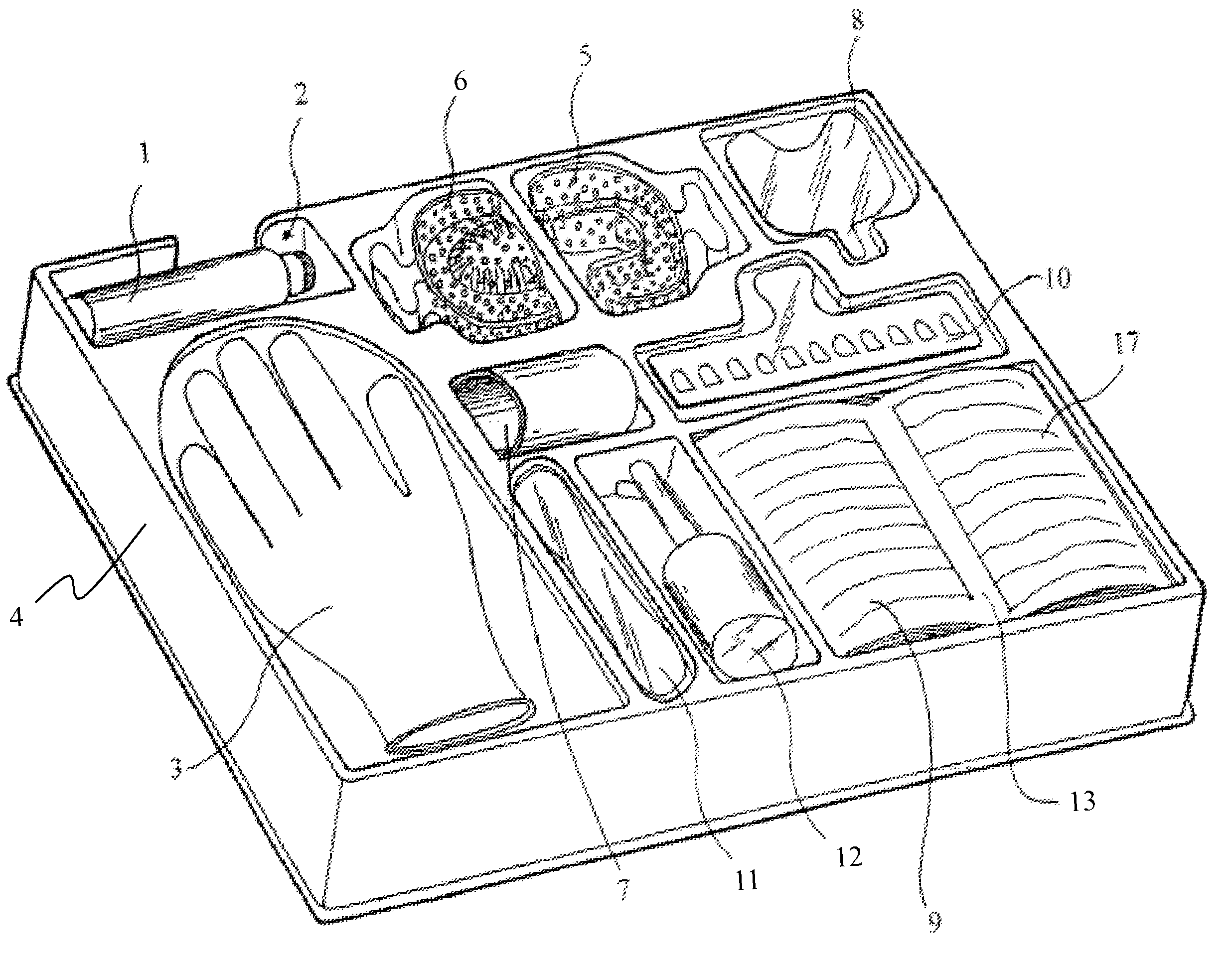 Kit for fabricating and maintaining dentures and dental apparatus and for personal professional tooth whitening by autonomous dental impression taking