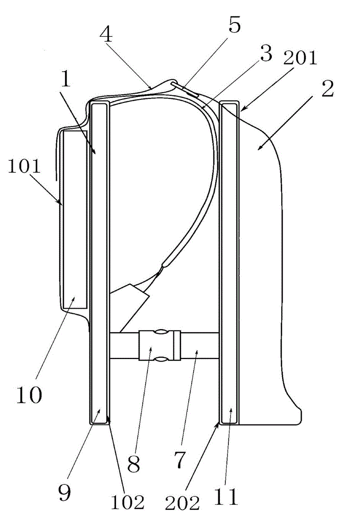 Backpack and bulletproof tactical vest integrated harness