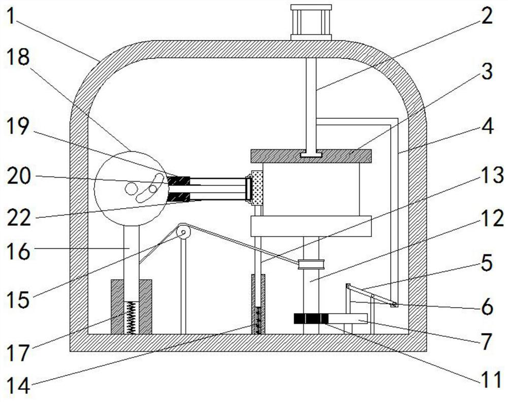 A tape winding machine that can automatically adjust the number of winding turns according to the height of the express box