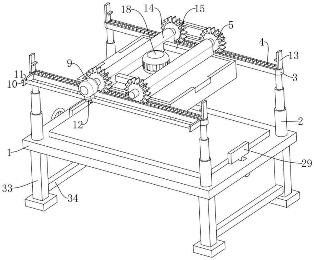 Film tearing and cleaning device for LED display screen