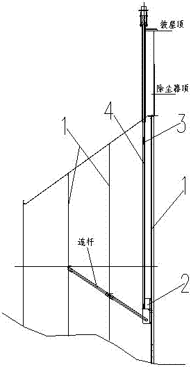 Electric precipitator airflow uniform distribution plate and rapping device thereof