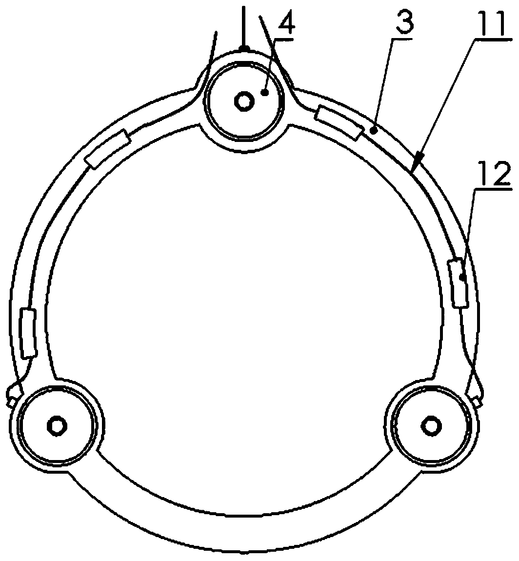 Measuring device and method for axial force of rotor of twin-screw compressor