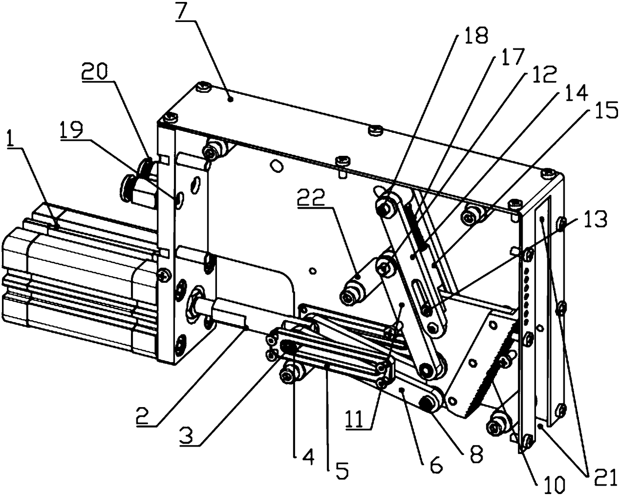 A Pneumatic Splitting Structure for Plates