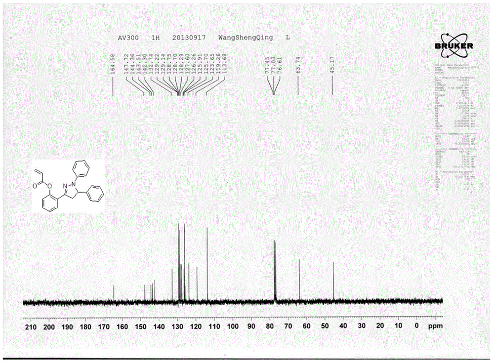 Reduced glutathione fluorescent probe with pyrazoline as maternal body