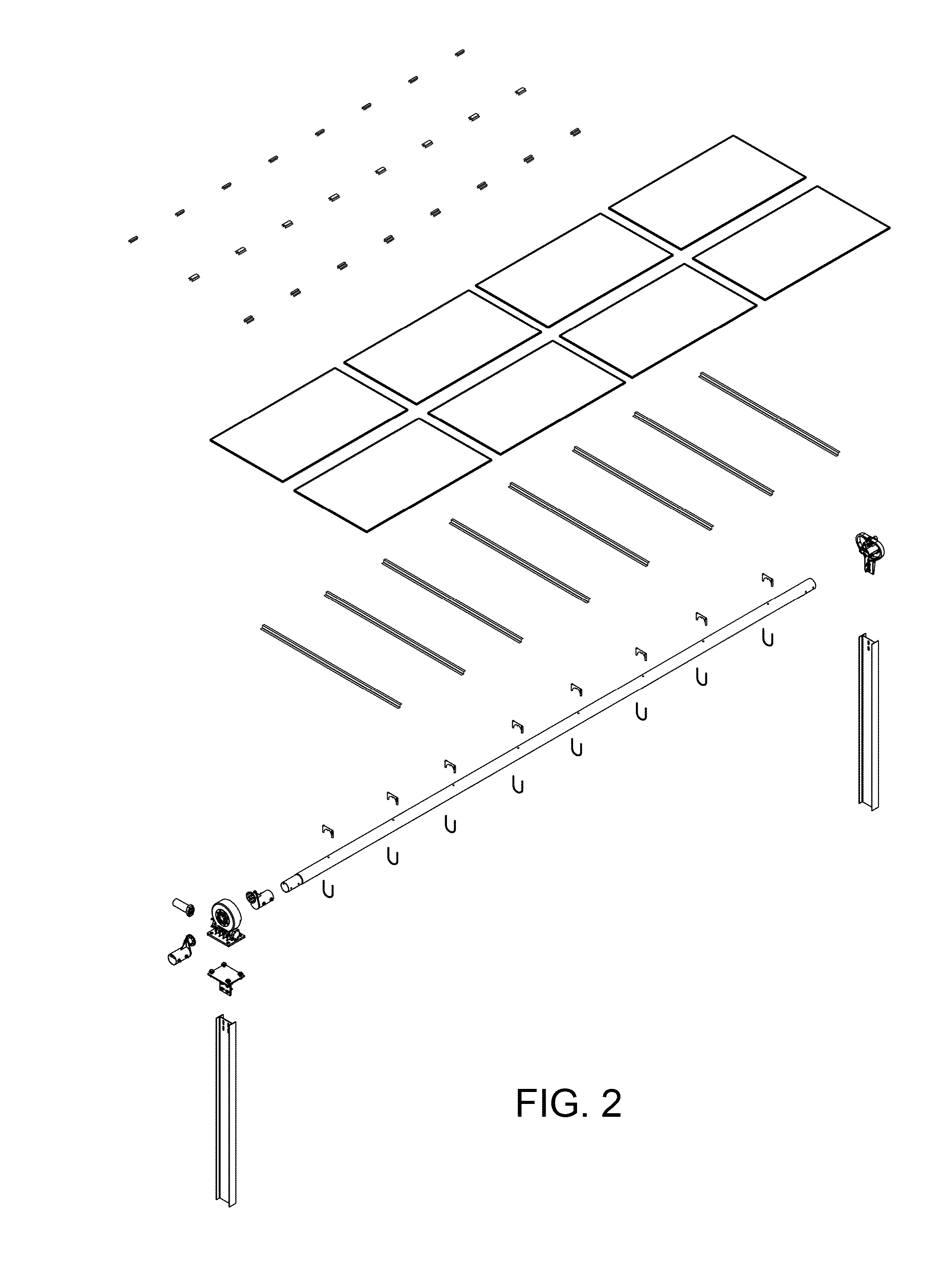 Horizontal balanced solar tracker