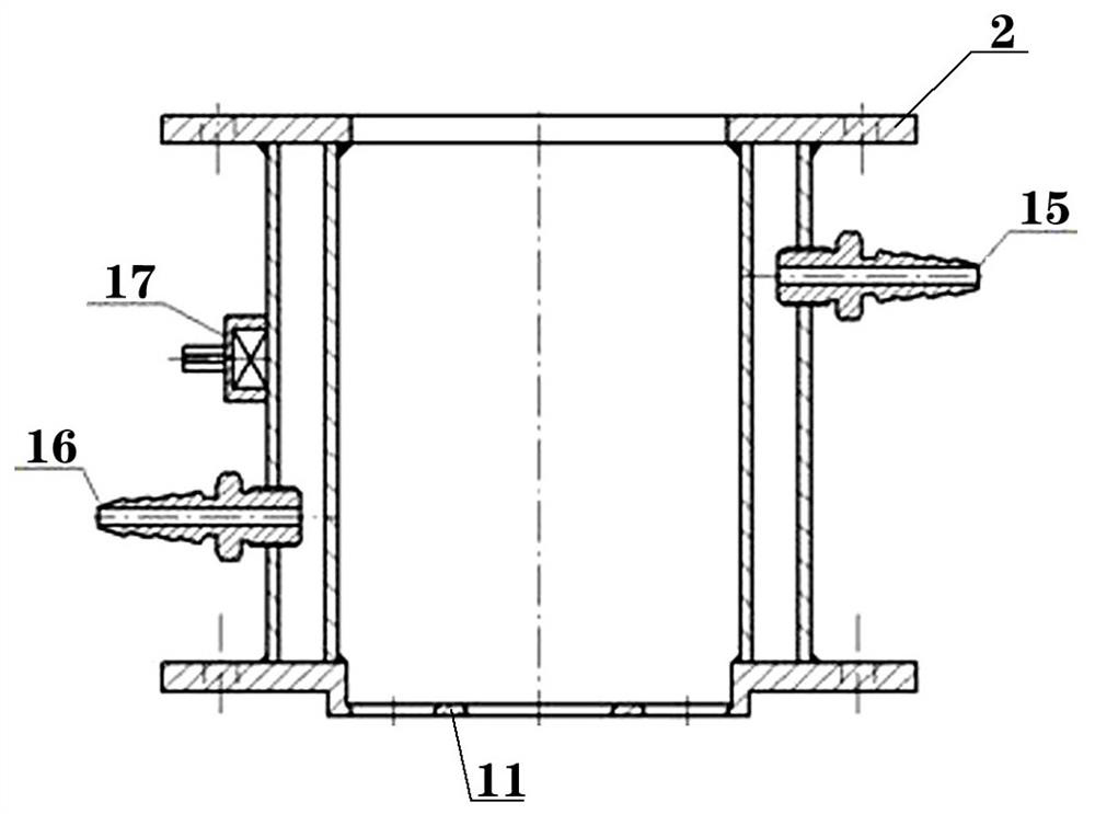 Novel processing device and processing technology for preparing grain through composite casting