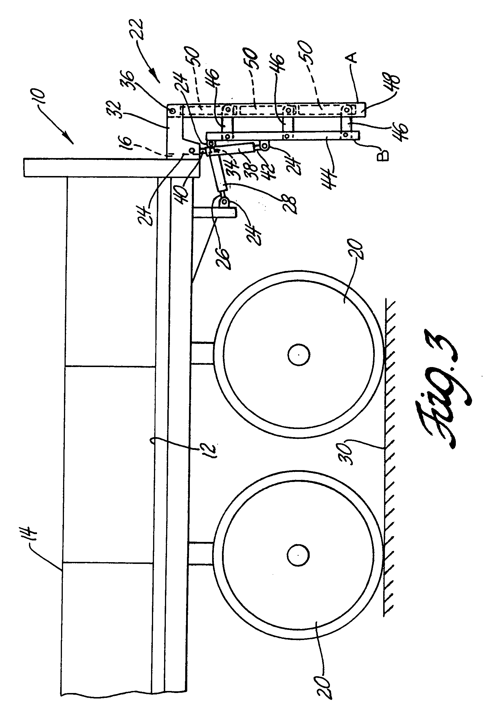 Combination rear impact guard, ladder, and ramp for military cargo vehicles