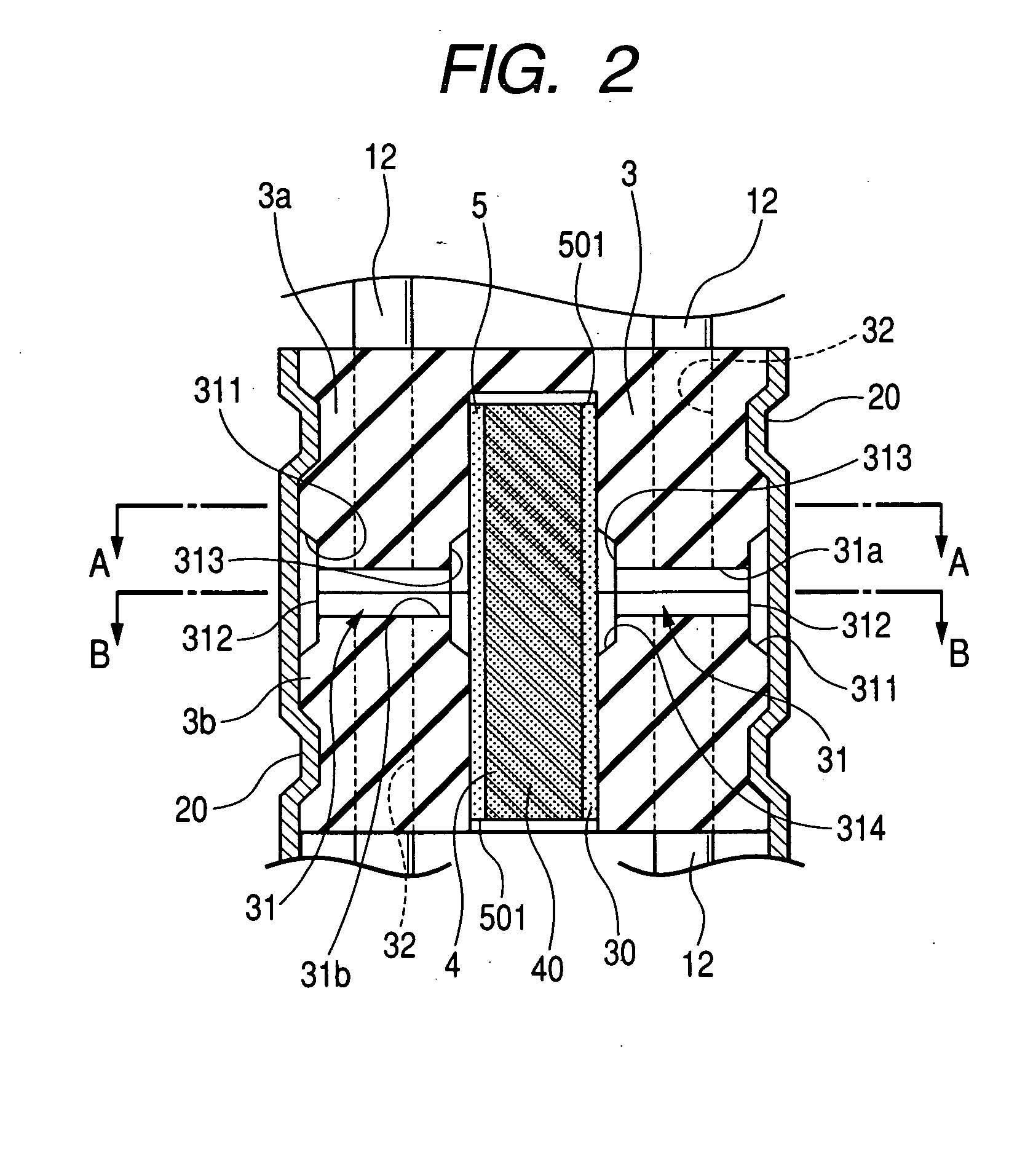 Gas sensor designed to ensure stability of waterproofing of air flow path