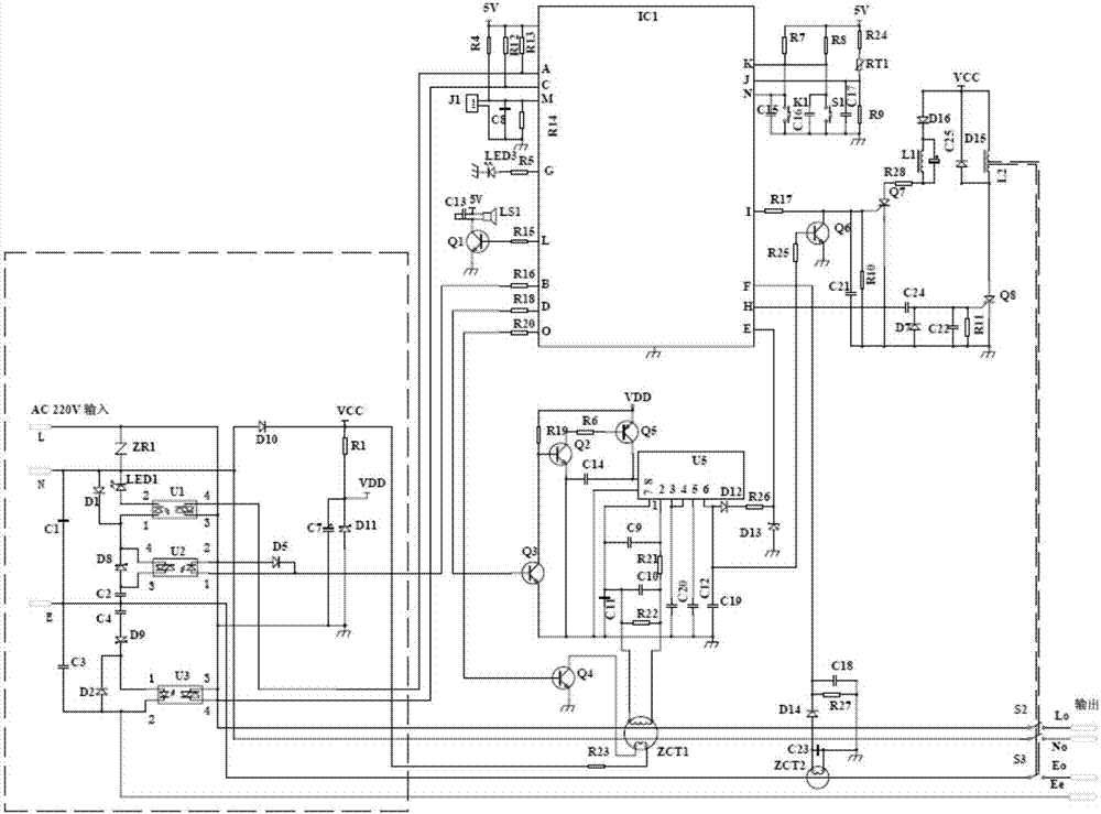 Automatic power-on intelligent leakage protector