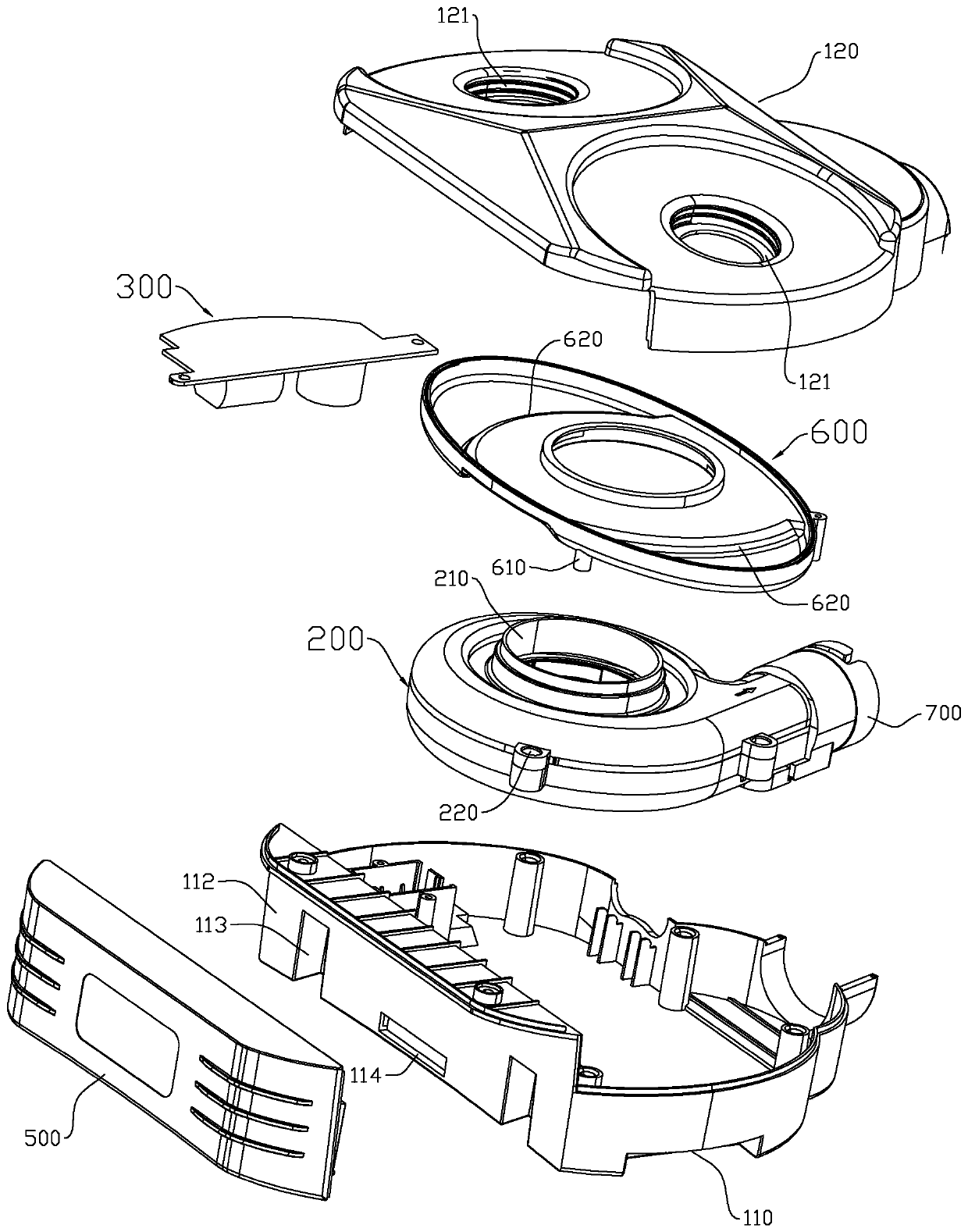 Breath protection device and protection wearing system