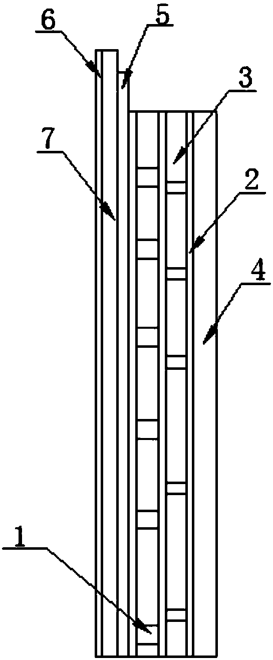 Gypsum and mortar composite insulation board outer wall body and application thereof