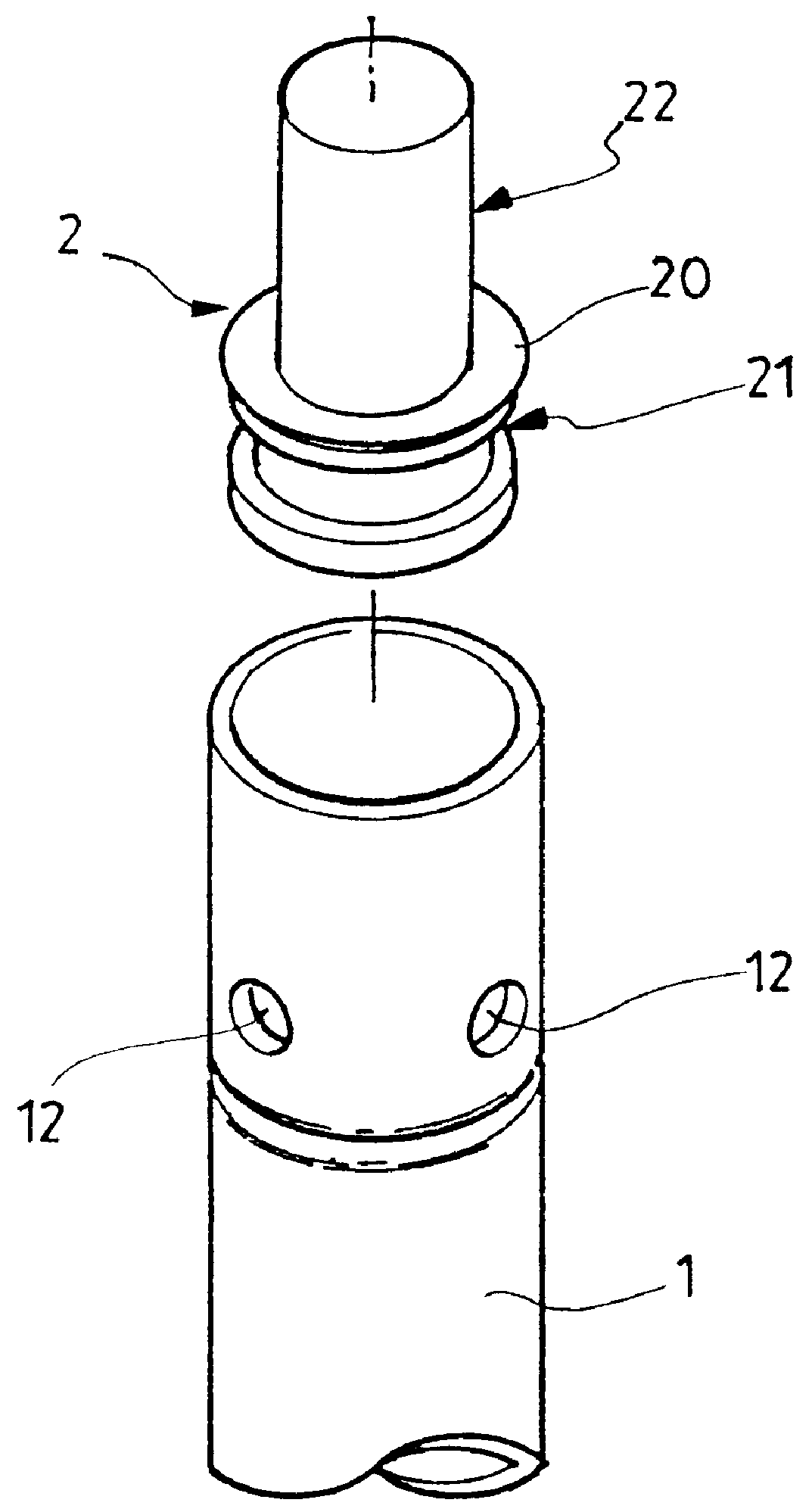 Coupling device for tube