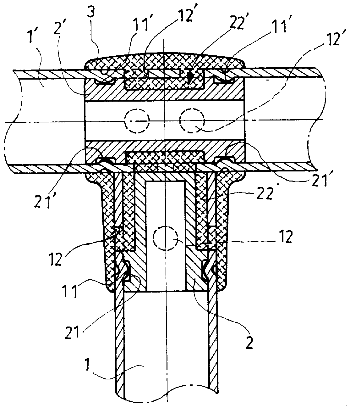Coupling device for tube