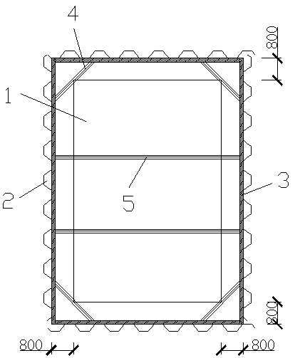 Construction method of bearing platform and basement floor in deep soft soil area