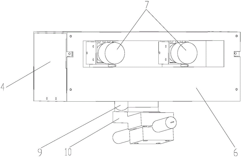 Adjustable double eye visual sensing device and method