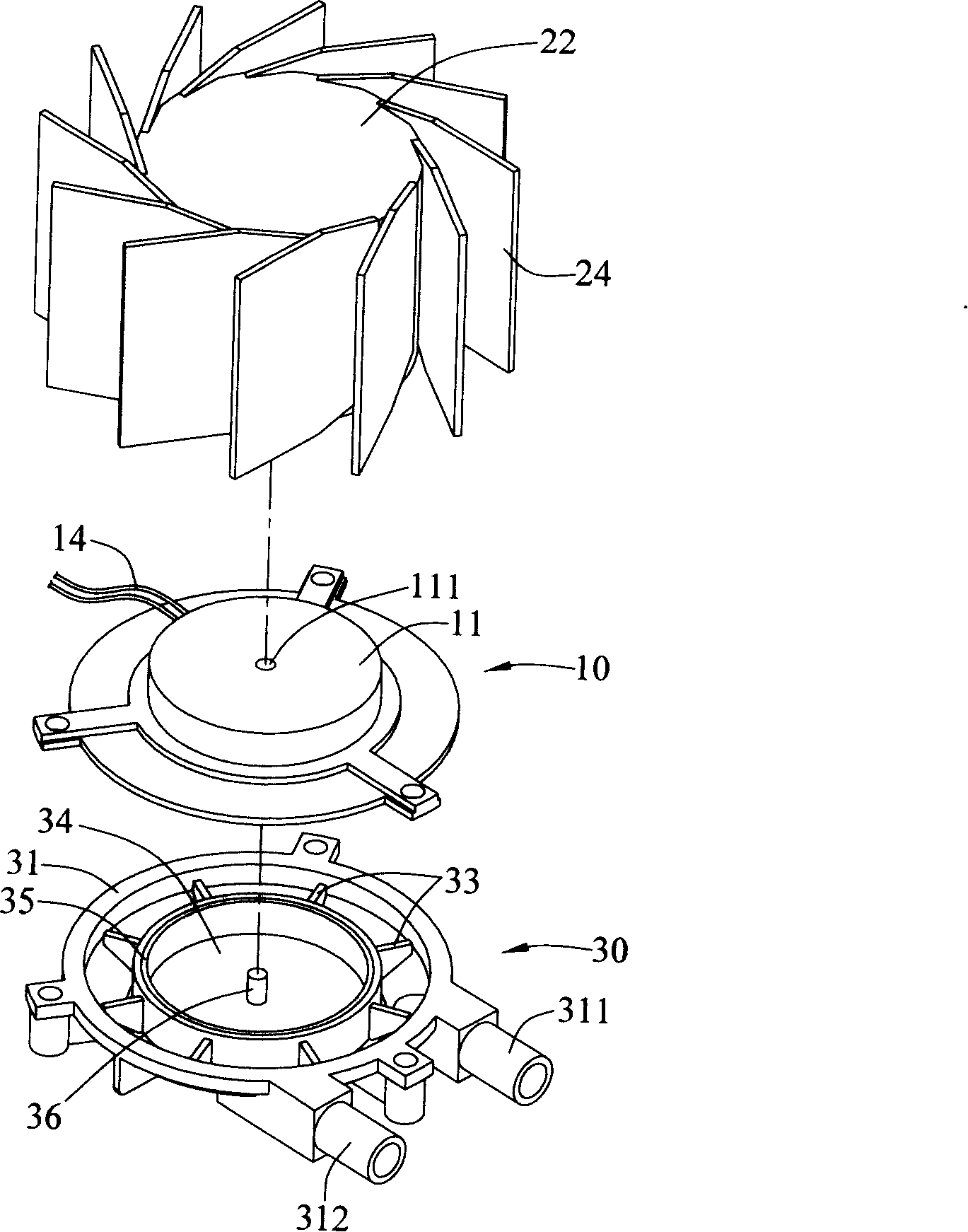 Liquid-cooling heat radiator