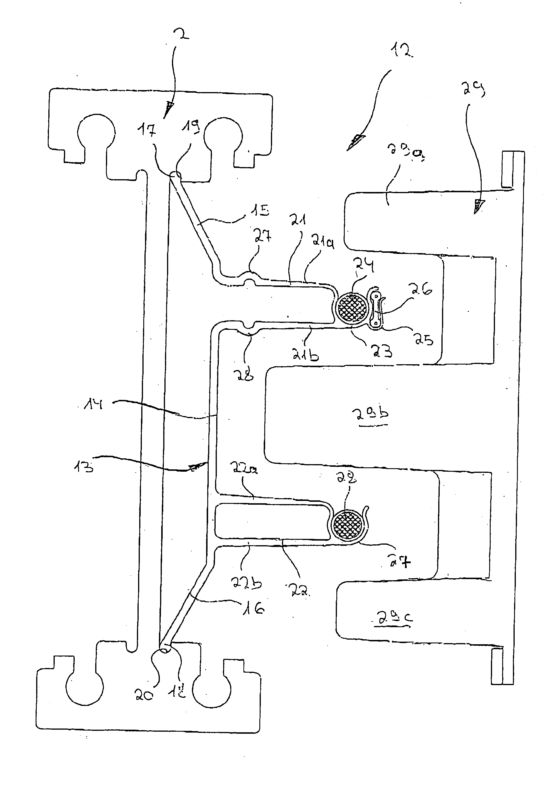 Device for the contactless transfer of electrical energy