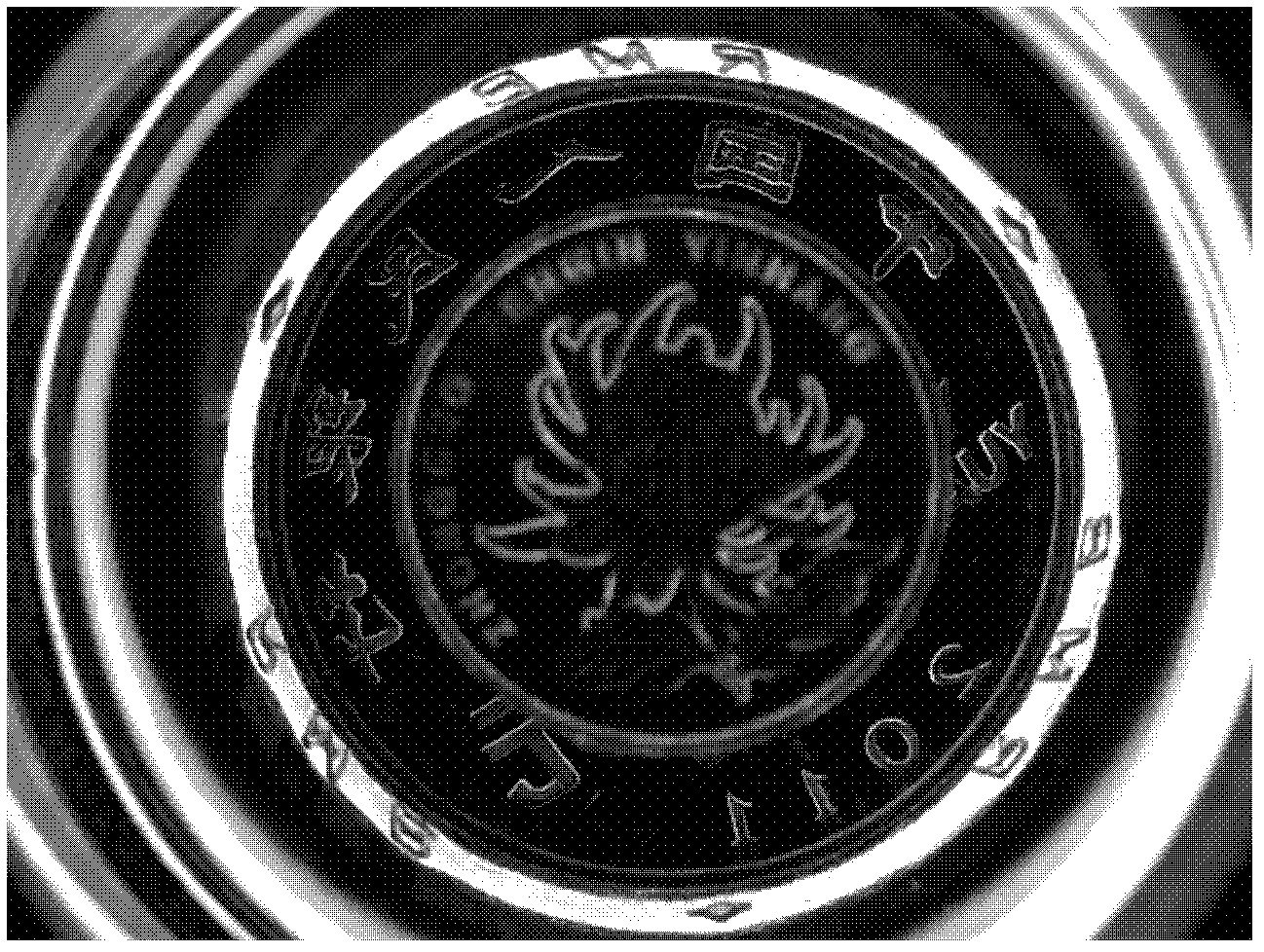 Optical system for detecting vertical surface and outline of coin on line