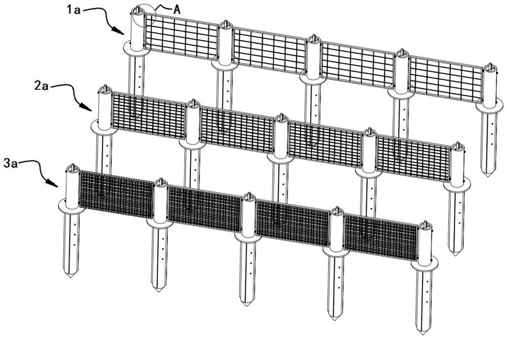 Anchoring device for preventing landslide geological disasters