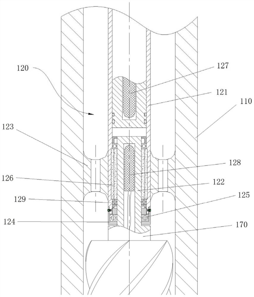 Guiding well drilling device