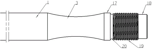 Thread anti-bending mechanism