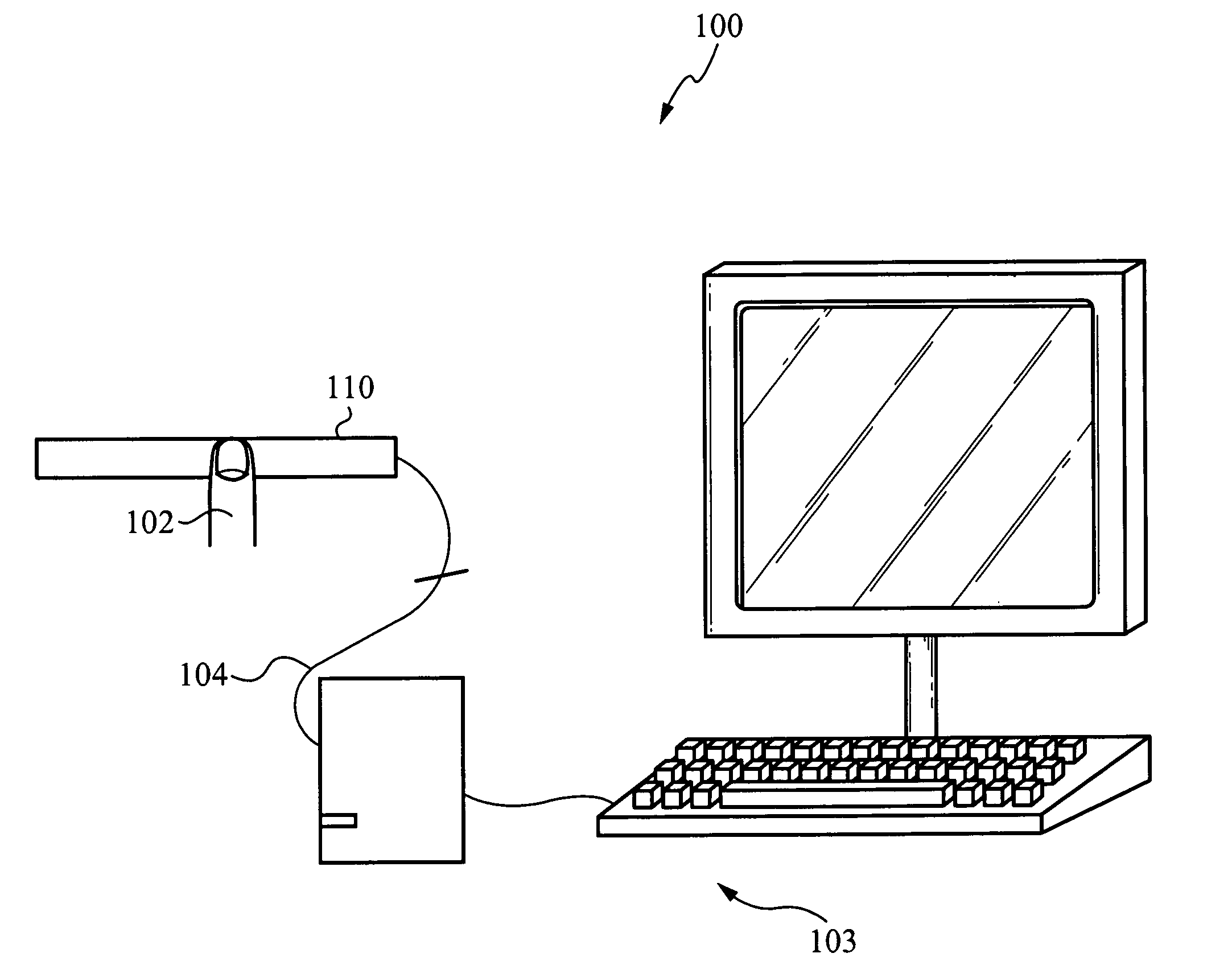 Dynamic finger detection mechanism for a fingerprint sensor