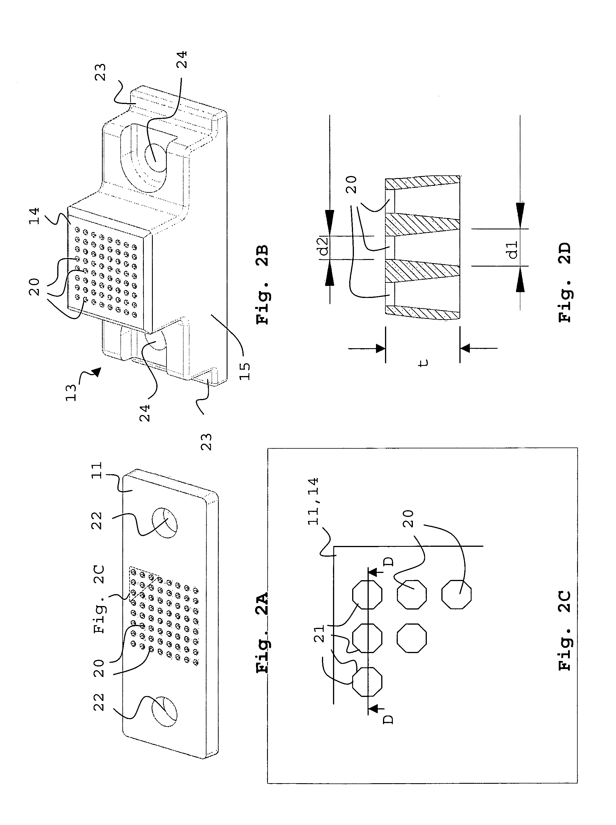 Ferrule assembly for optical fibres