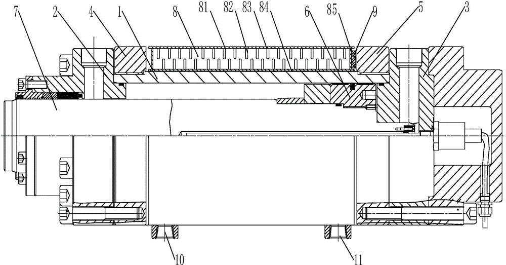 Heat dissipation hydraulic cylinder