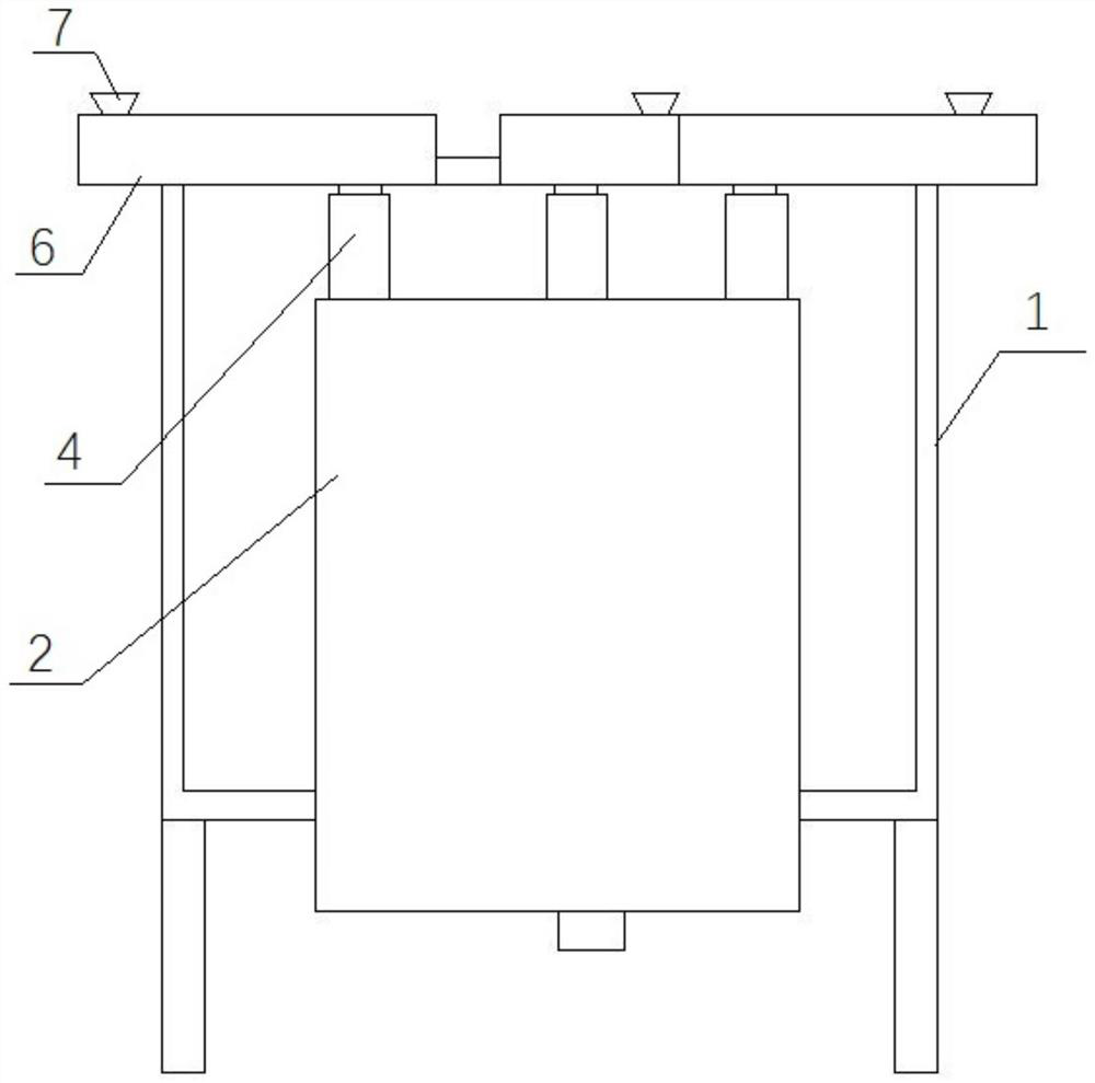 Integrated production device for mixed feed