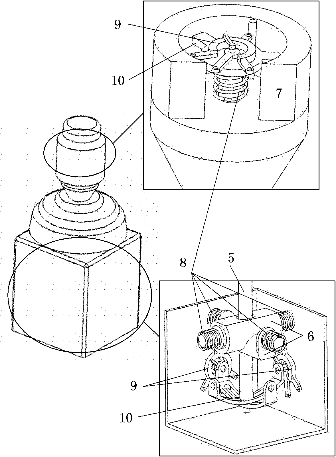 Manual operating device for bone surgery assisted robot