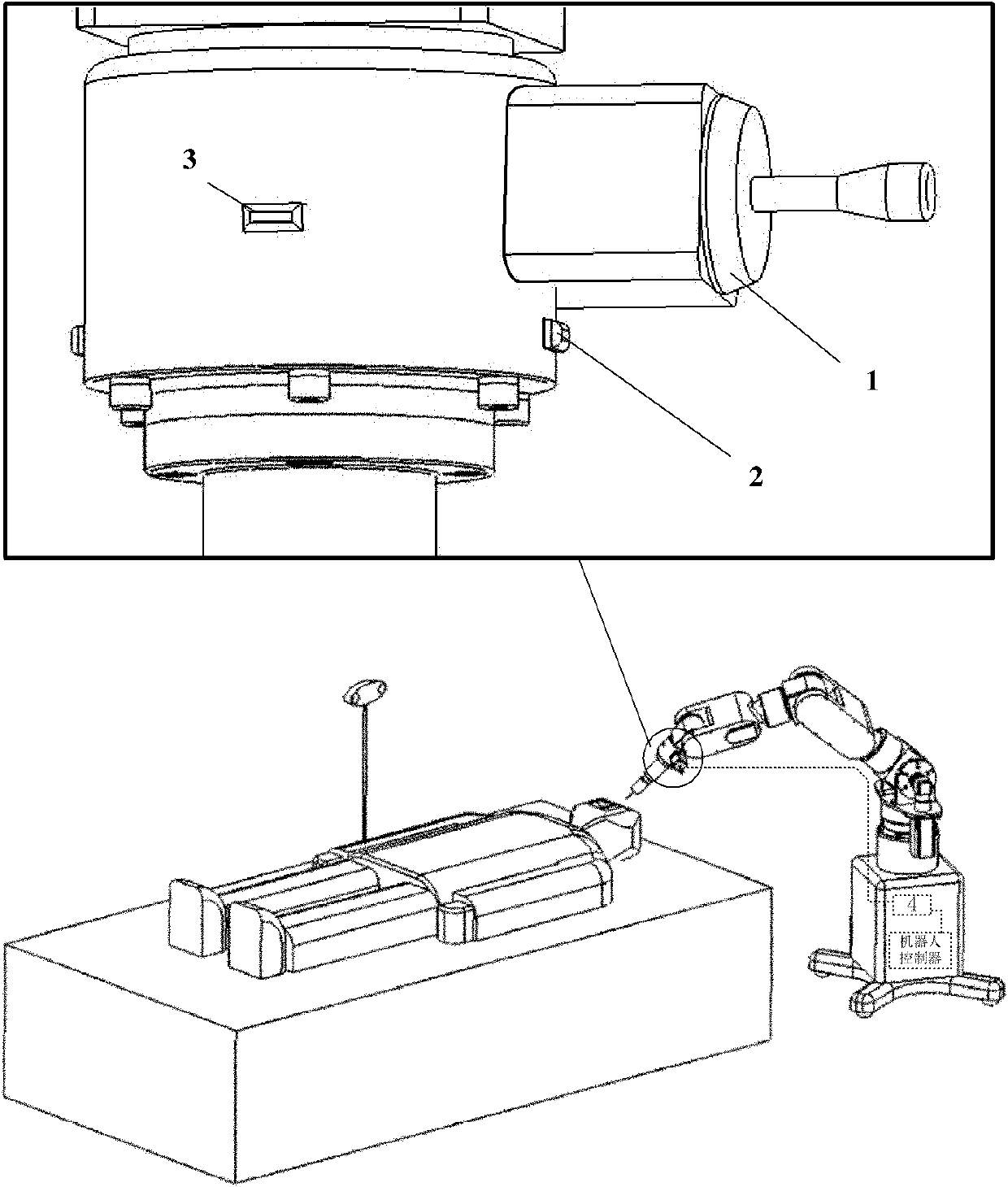 Manual operating device for bone surgery assisted robot