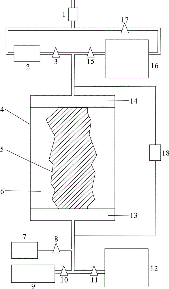 Tectonic coal permeability tester