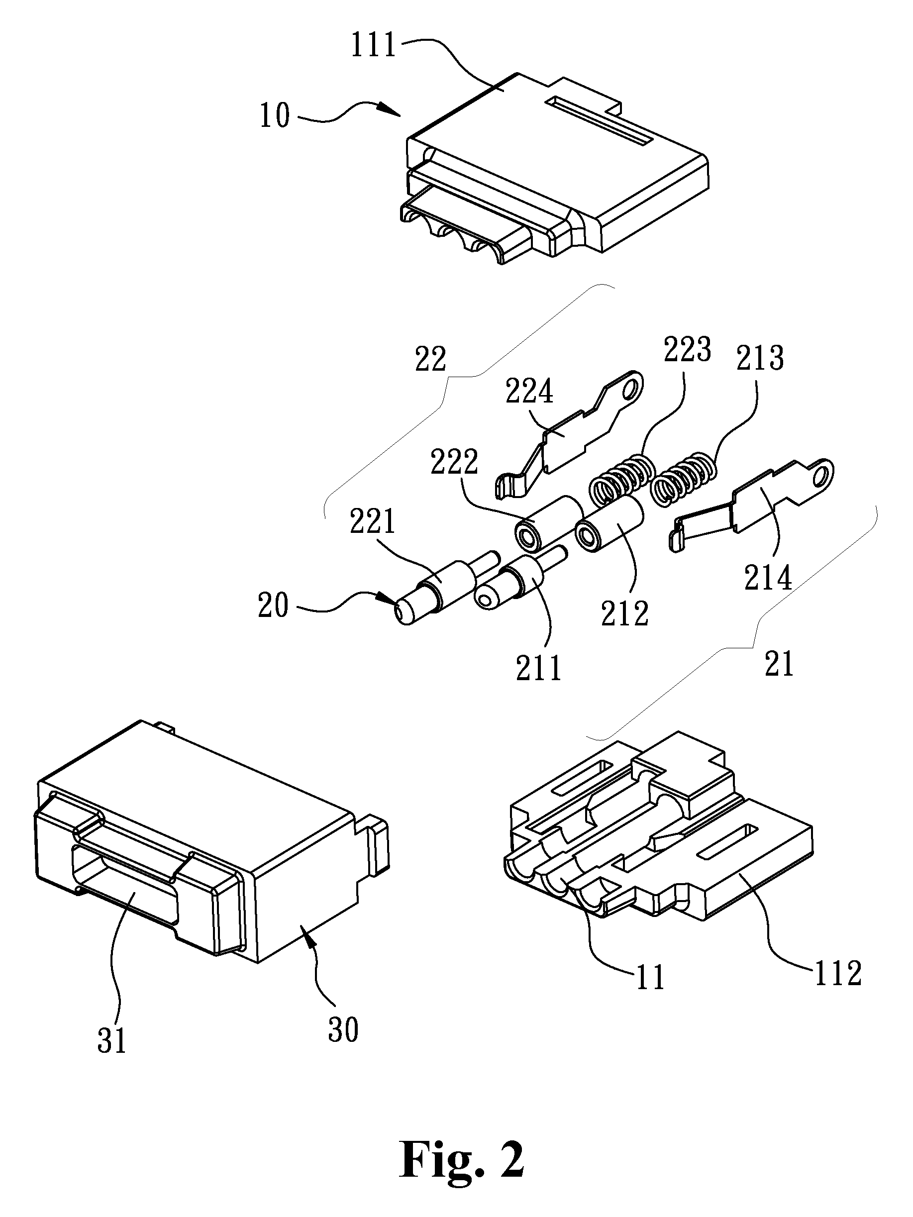 Magnetic power connector and an electronic system using the magnetic power connector assembly