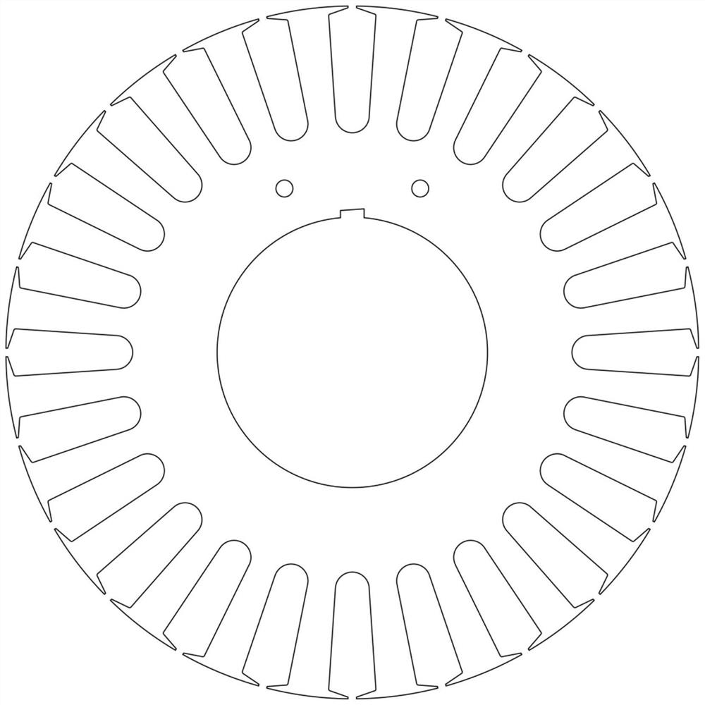 Stator punching sheet, stator and motor