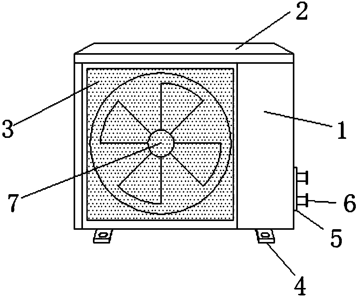 Air conditioner plastic housing with high dustproof capability