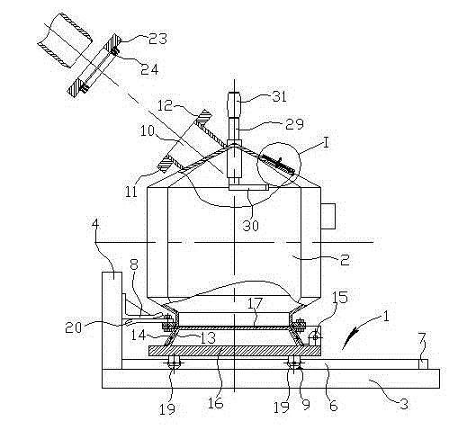 Movable pebble coal sealing collector