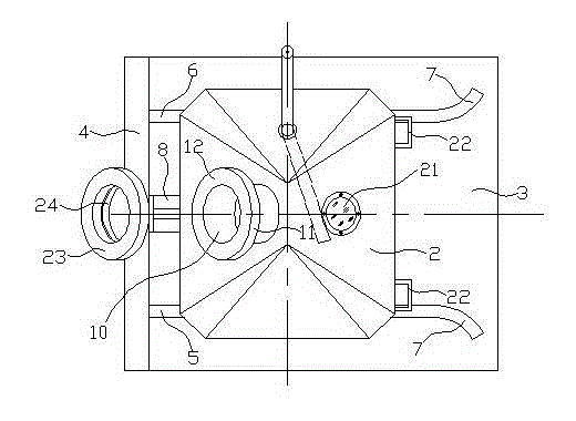 Movable pebble coal sealing collector